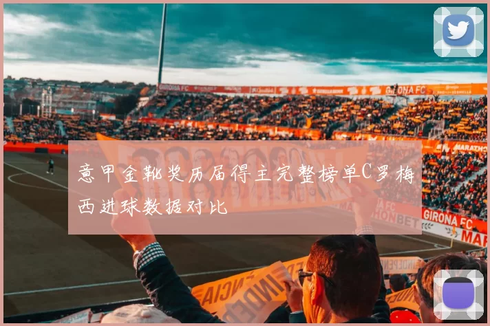 意甲金靴奖历届得主完整榜单C罗梅西进球数据对比